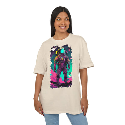 Cosmic Astronaut Tee, Unisex Oversize Tee, Space Graphic Shirt, Retro Astronaut T-Shirt, Gift for Space Lovers, Unique Graphic Tee