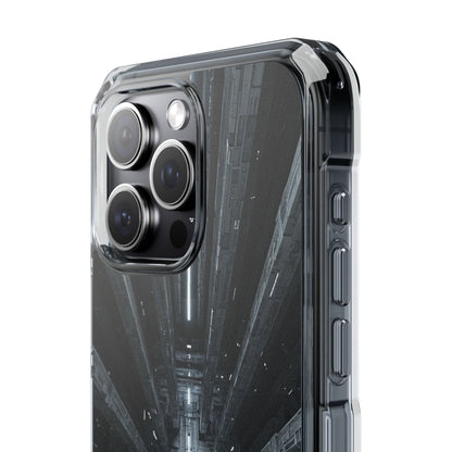 Sci-Fi Phone Case with Magnetic Clear Impact Design, Futuristic Cell Phone Cover, Unique Gifts for Tech Lovers, Holiday Present