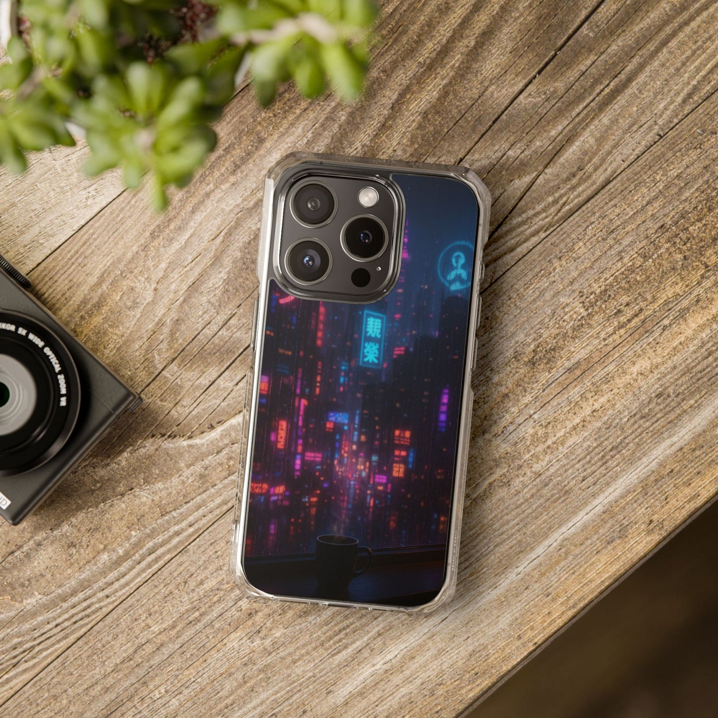 Neon City Phone Case - Magnetic Clear Impact Cases, Customizable Phone Cover, Gifts for Tech Lovers, Stylish Protection, Modern Design