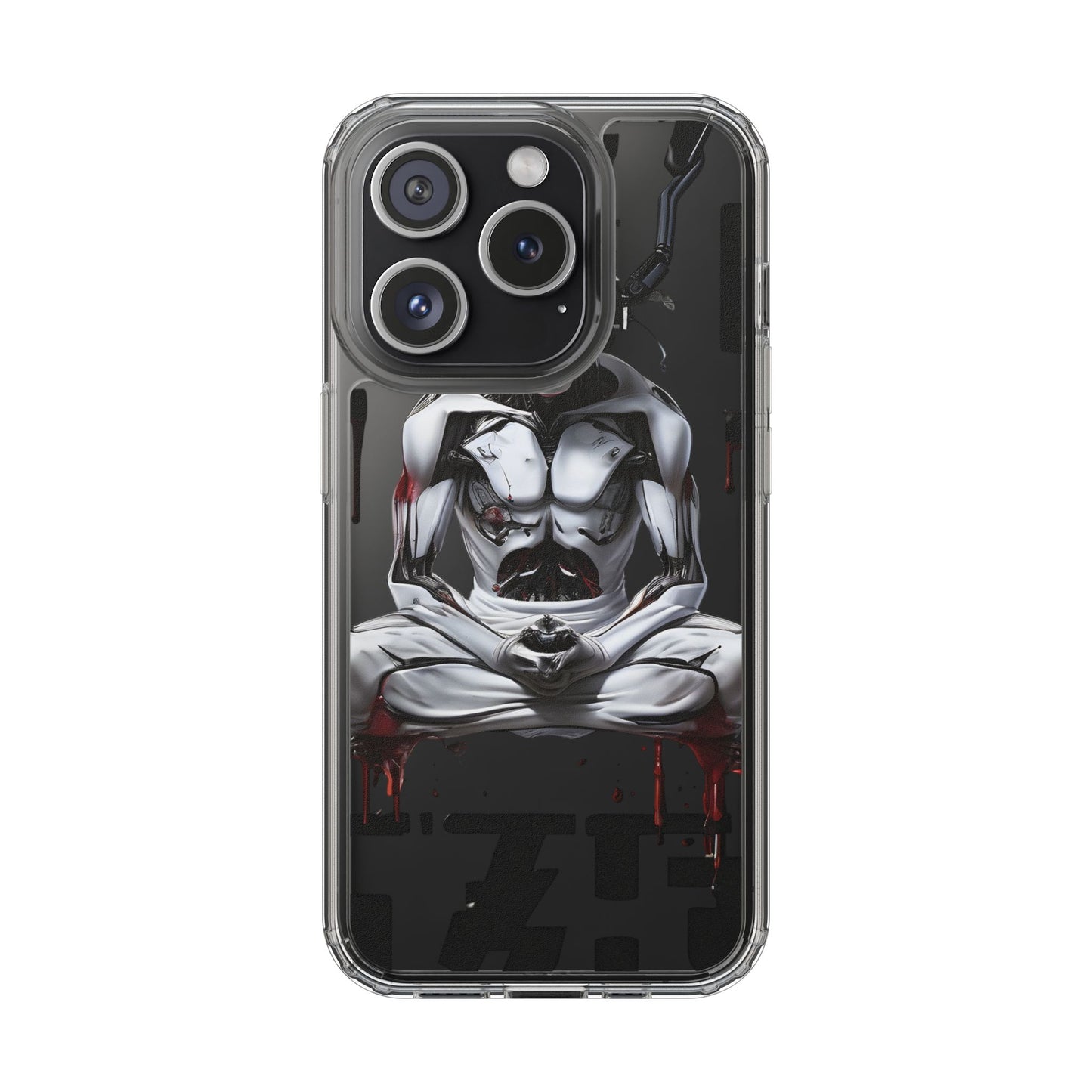 Clear Phone Cases with Cyber Design