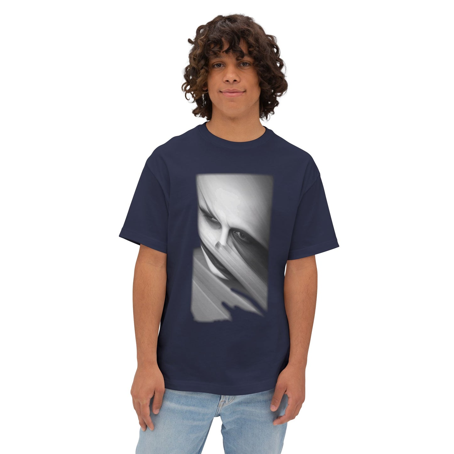 Artistic Unisex Oversized Tee, Trendy Streetwear Top, Graphic Tee for Casual Wear, Aesthetic Gift for Art Lovers, Fashion Statement Shirt