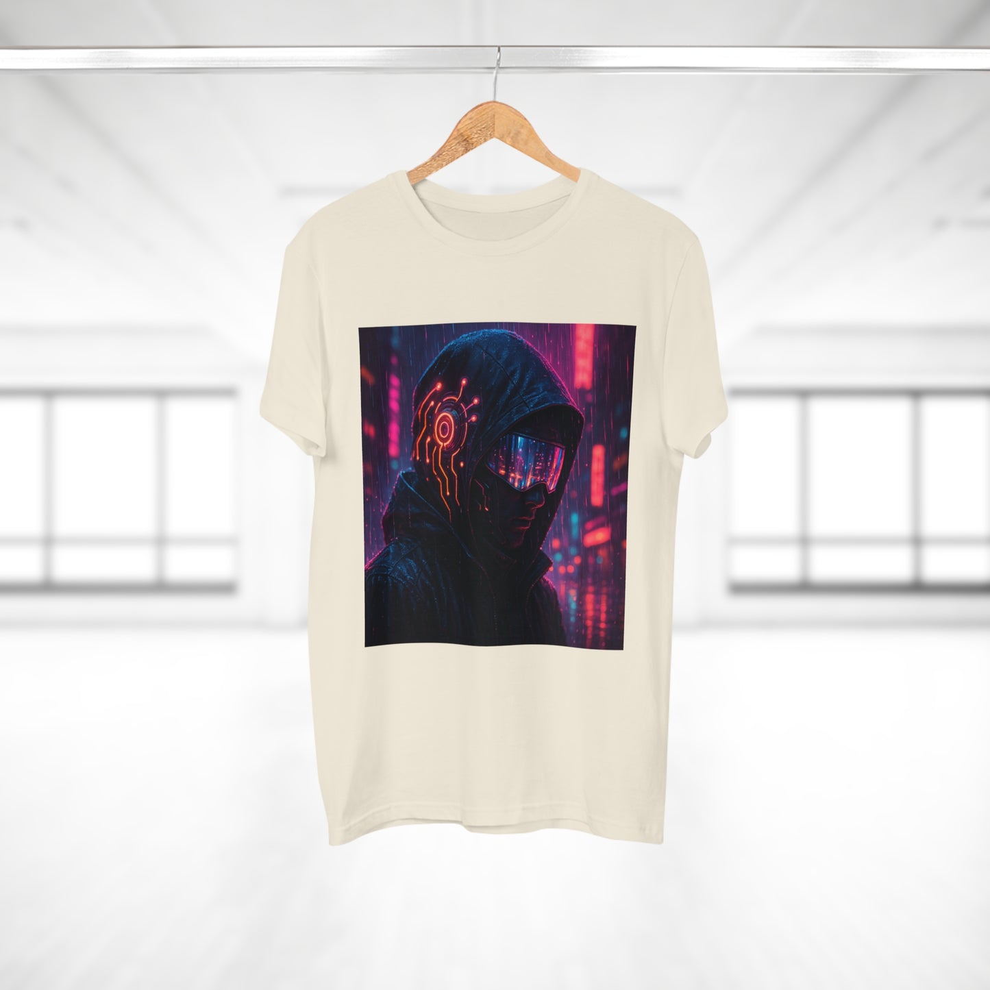 Cyberpunk Graphic Tee for Men & Women, Futuristic Streetwear, Perfect Gift for Gamers, Casual Wear for Tech Enthusiasts, Urban Style T-Shirt