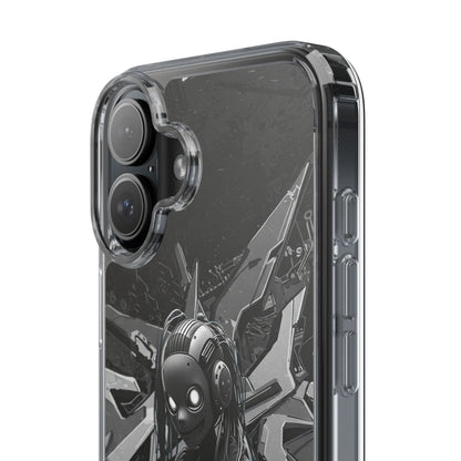 Anime-Inspired Clear Phone Case - Edgy Streetwear Style
