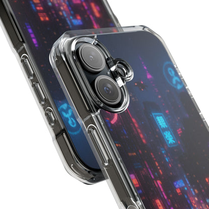Neon City Phone Case - Magnetic Clear Impact Cases, Customizable Phone Cover, Gifts for Tech Lovers, Stylish Protection, Modern Design