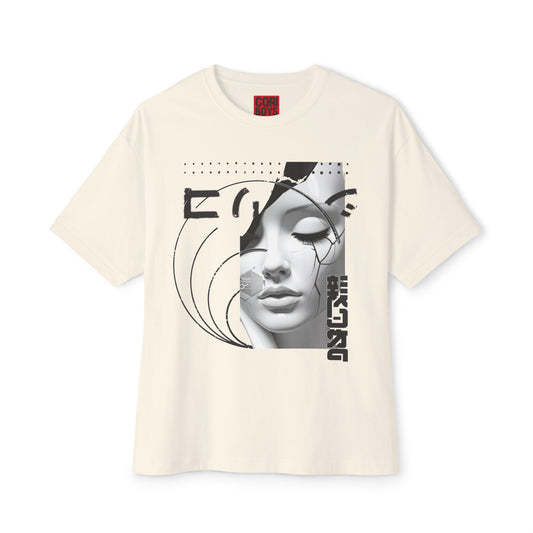Chic Graphic Tee, Casual Fashion Shirt, Summer Outfit Top, Gift for Her, Artistic Oversized T-Shirt