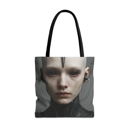 Futuristic AOP Tote Bag | Sci-Fi Style for Everyday Use, Gift for Geek Culture, Urban Accessories, Fashionable Shopping Bag