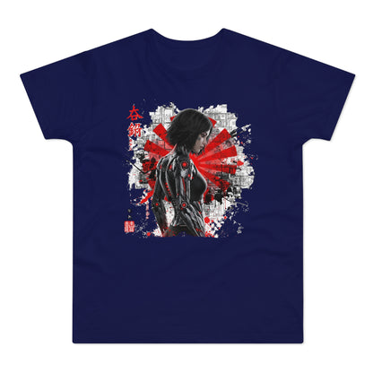 Cyber Samurai Graphic T-Shirt, Unisex Graphic Tee, Anime Shirt, Japanese Art T-Shirt, Gift for Nerds, Cosplay Apparel