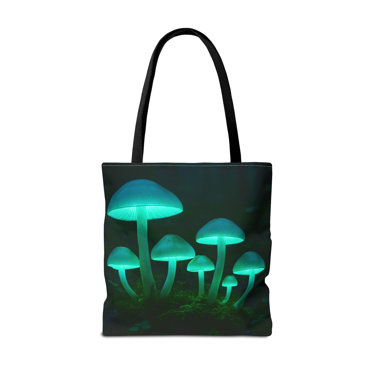 Glowing Mushroom Tote Bag, Eco-Friendly Shopping Tote, Nature Lover Gift, Boho Style Bag, Festival Accessory, Unique Creations