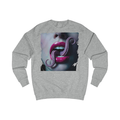 Octopus Kiss Sweatshirt, Unique Graphic Sweatshirt, Unisex Apparel, Perfect for Halloween, Trendy Gift, Casual Style