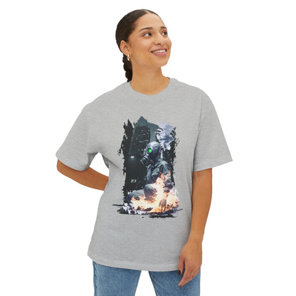 Cool Graffiti Monster Tee, Unisex Boxy T-Shirt, Streetwear Fashion, Graphic Tee, Unique Urban Style