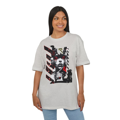 Unisex Heavy Oversize Tee with Urban Art Design - Streetwear Style Tee