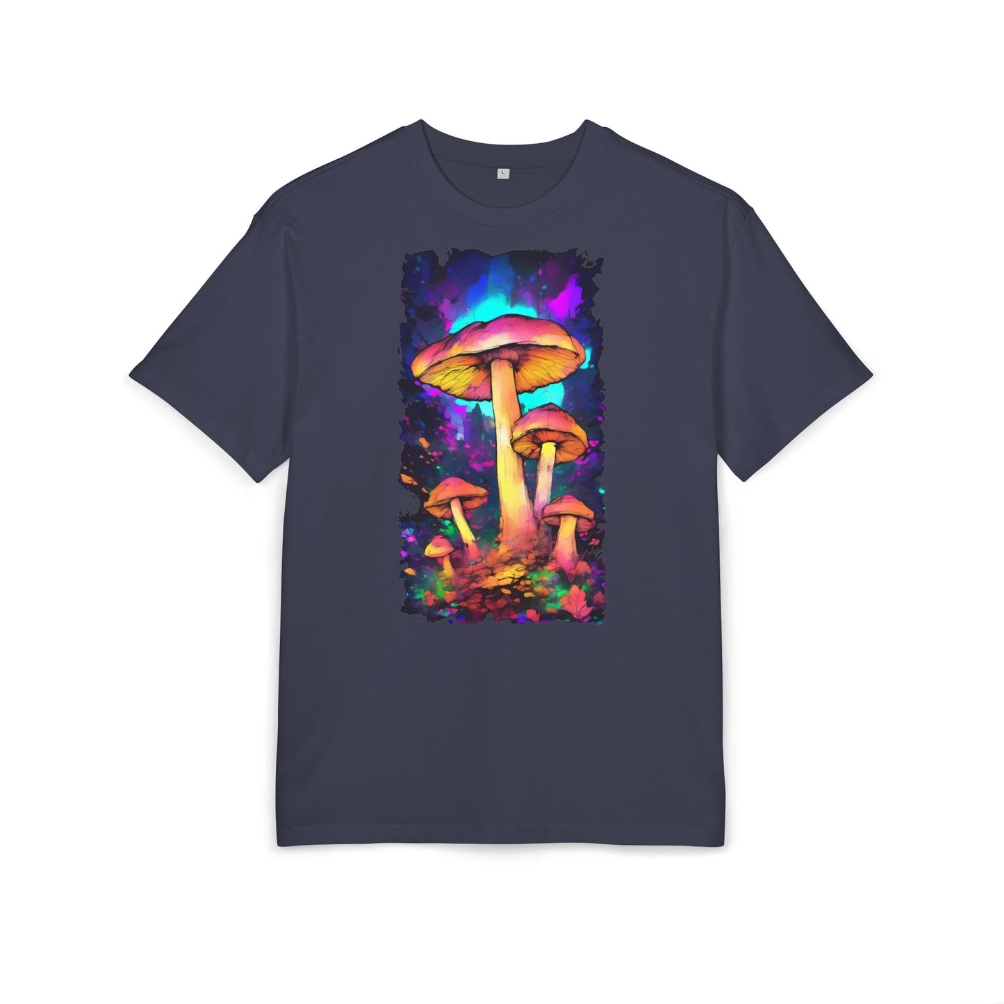 Psychedelic Mushroom Oversize Tee, Unisex Graphic Tee, Casual Summer Shirt, Gift for Nature Lovers, Festival Fashion