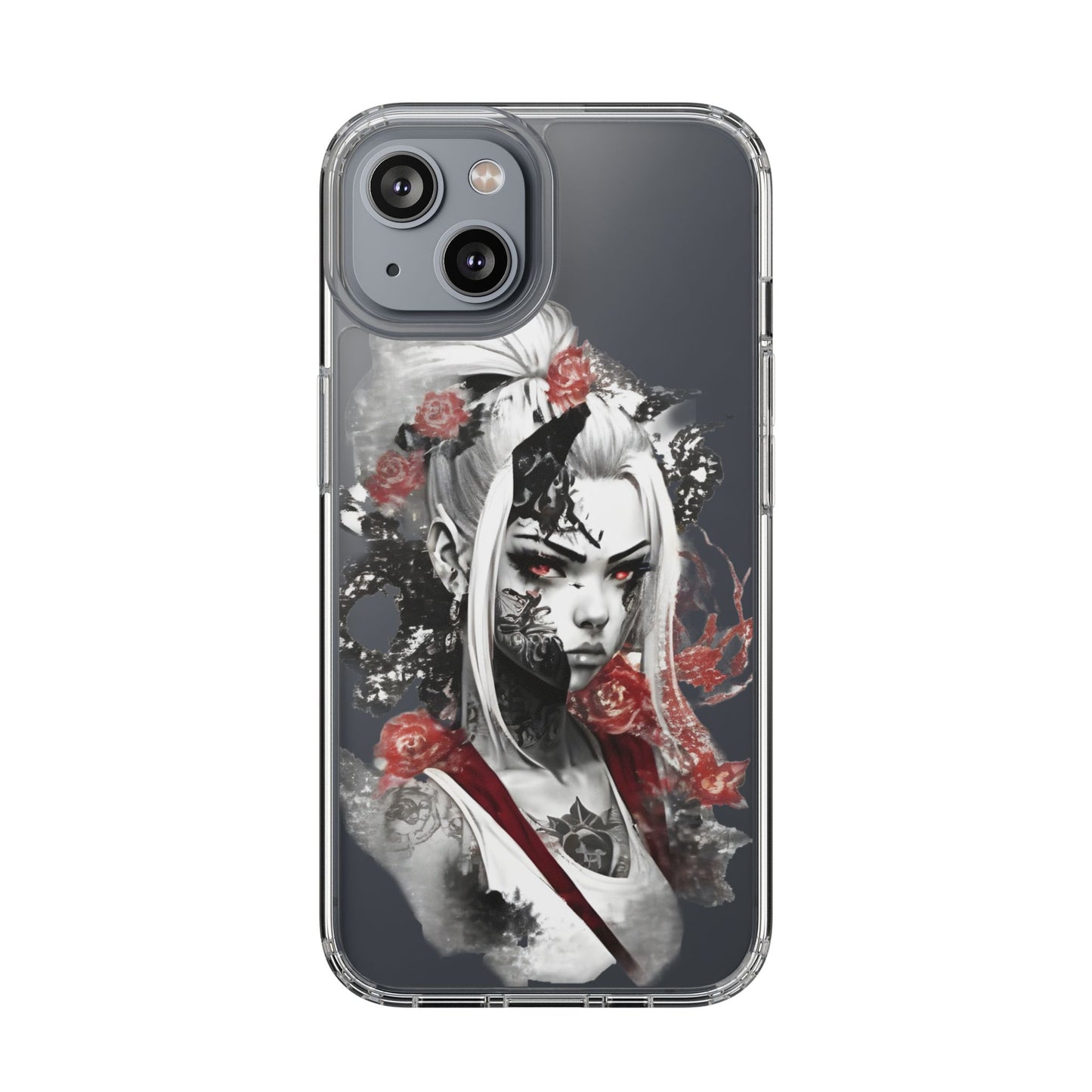 Mystical Warrior Clear Phone Case - Stylish & Protective