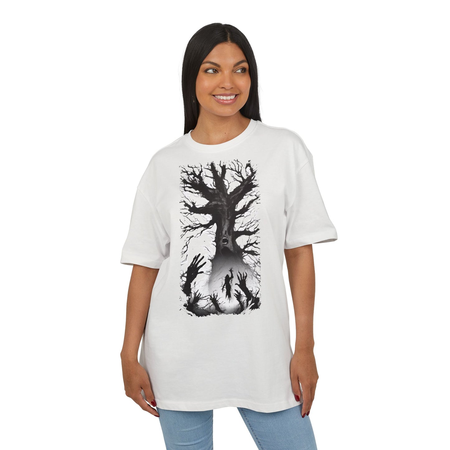 Mystical Tree Oversized Tee - Unisex Heavyweight Shirt, Nature-Inspired Fashion, Gift for Nature Lovers, Outdoor Adventure Wear, Boho [...]