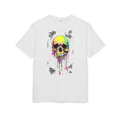 Colorful Skull Oversized Tee - Edgy Graphic Shirt for Casual Wear, Street Style, Gifts, etc.