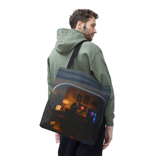 Cozy Gamer Tote Bag, Comfortable Carryall for Gamers, Geek Chic Bag, Fun Tote for Game Nights, Stylish Reusable Shopping Bag