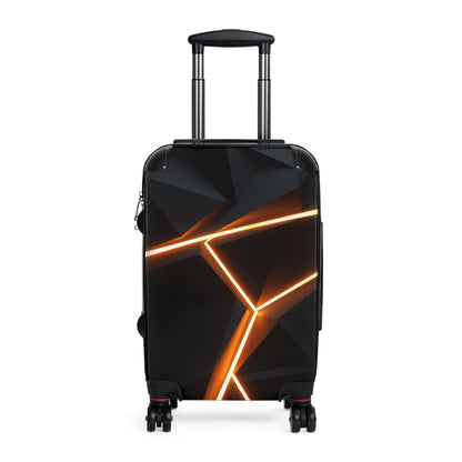 Stylish Travel Suitcase with Cyber Abstract Design - Perfect for Adventurers