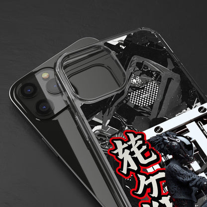 Clear Phone Case with Stylish Graphic Design for Tech Enthusiasts