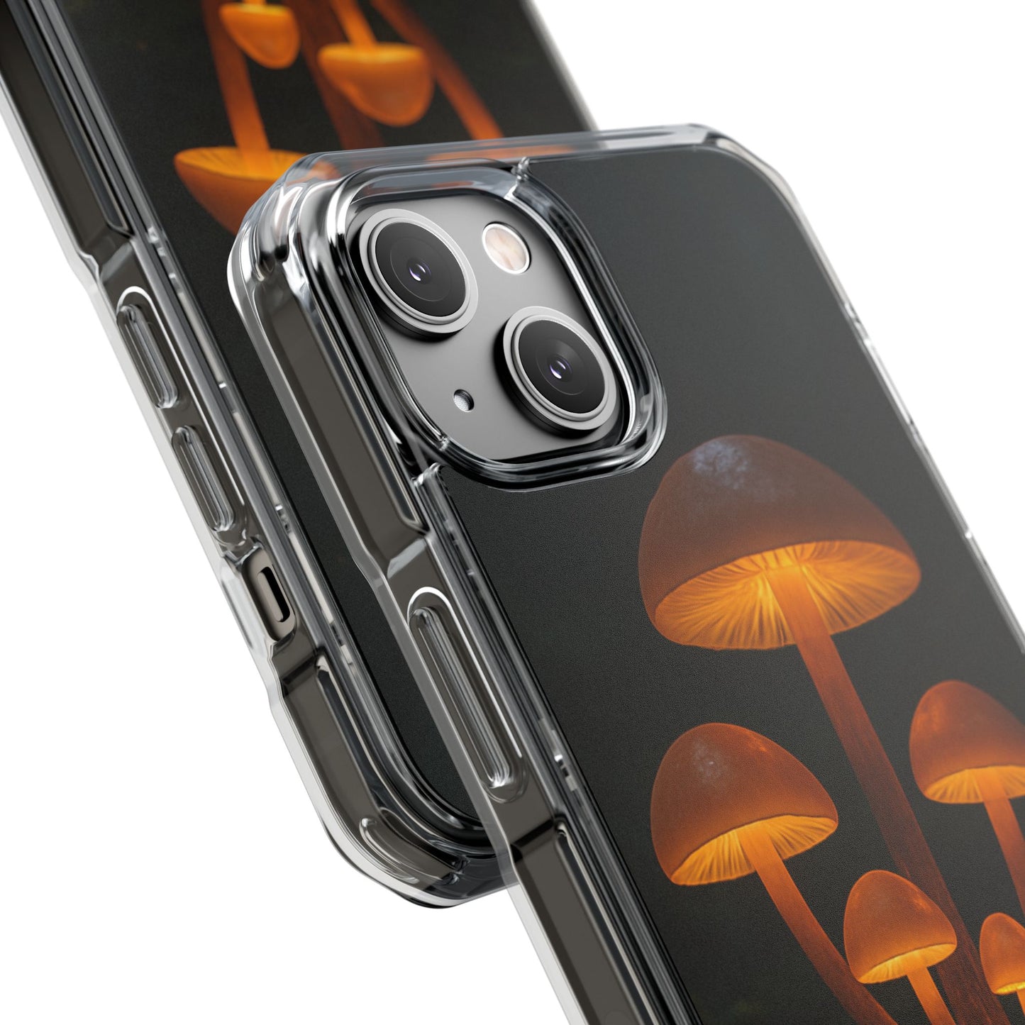 Magnetic Clear Impact Cases, Mushroom Phone Case, Eco-Friendly Phone Cover, Unique Phone Accessories, Gift for Nature Lovers, Artistic