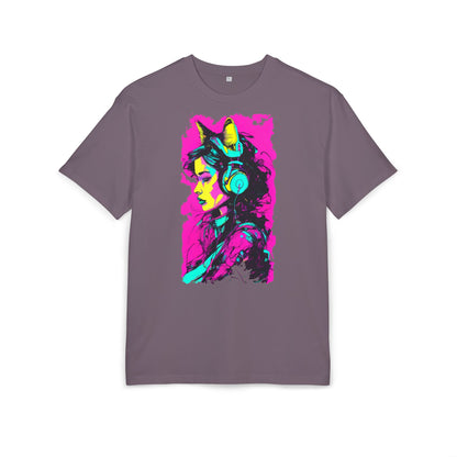Vibrant Music Lover's Tee, Unisex Heavy Oversize Tee, Trendy Graphic Shirt, Colorful Art Top, Perfect for Festivals and Gifts