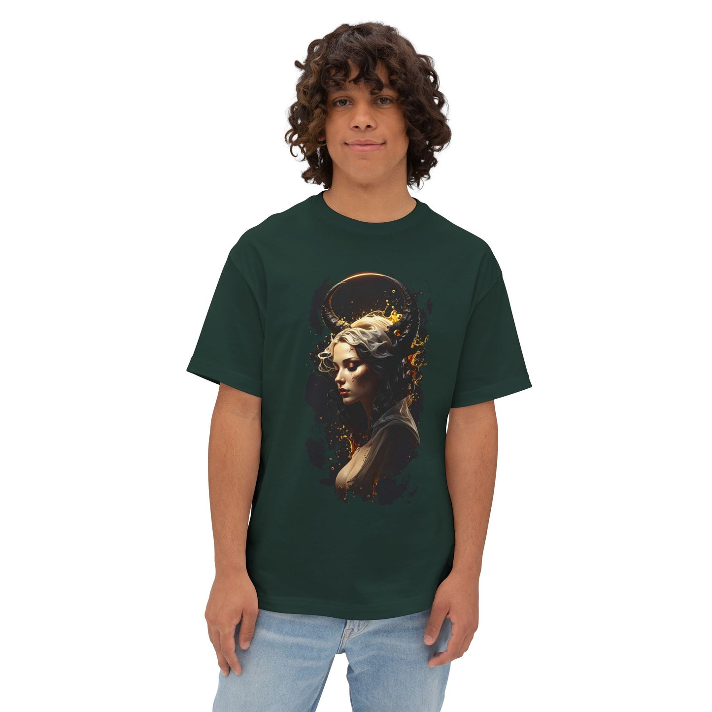 Artistic Oversized Tee with Abstract Portrait, Unisex Graphic Tee, Casual Streetwear, Perfect Gift for Art Lovers, Unique Summer Shirt
