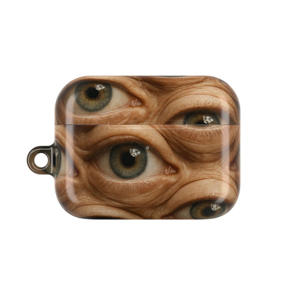 Unique Eye Pattern AirPod Case, Quirky AirPod Cover, Gift for Tech Lovers, Trendy Accessories, Fun Gadget Protection