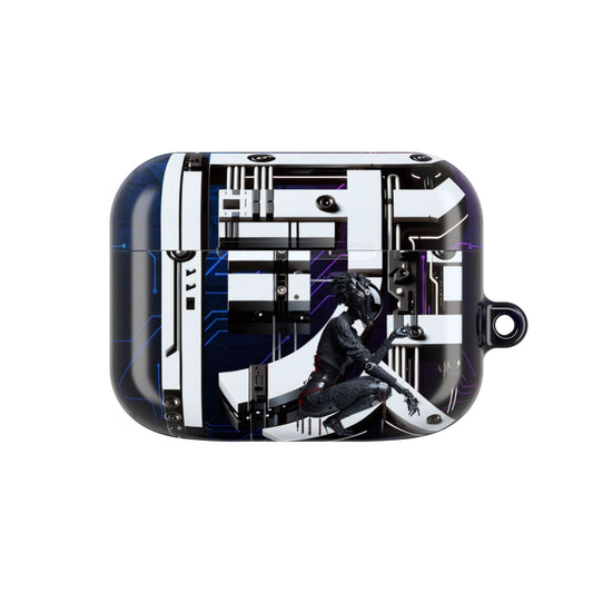 Futuristic AirPod Cases, Tech Accessory, Wireless Earbud Holder, Gift for Tech Lovers, Stylish Protector, Unique Design