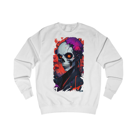 Vibrant Skull Art Unisex Sweatshirt | Casual Wear, Halloween Fashion, Gift for Him/Her, Streetwear, Graphic Sweatshirt