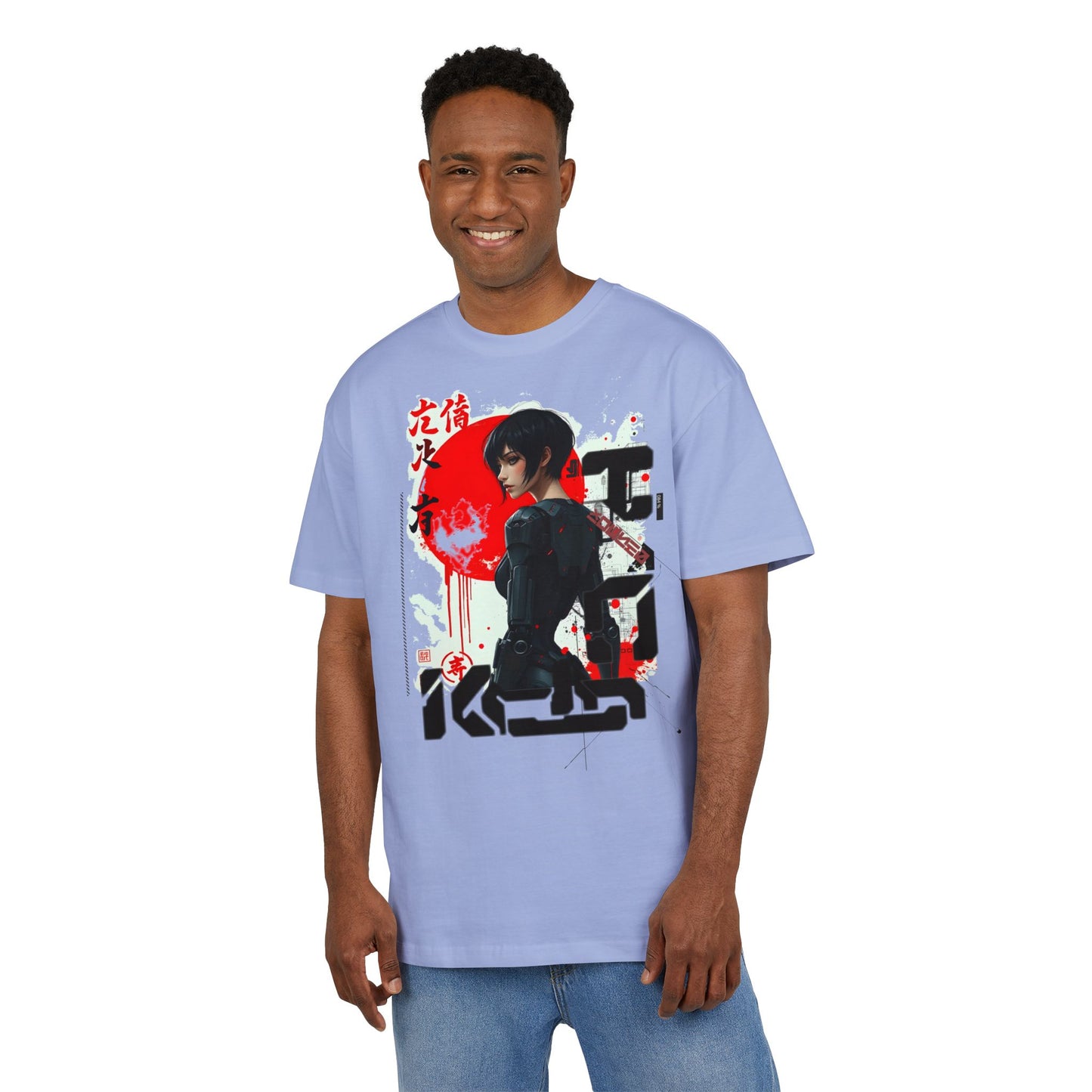 Unisex Oversized Graphic Tee with Anime Design, Casual Streetwear, Perfect for Everyday Wear, Gift for Anime Fans, Cosplay, Summer Style