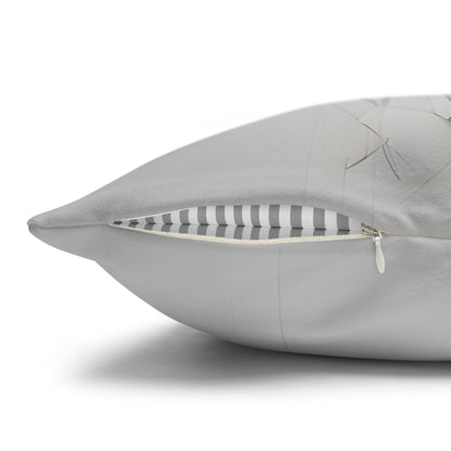Square Pillowcase with Edgy Futuristic Cat Design