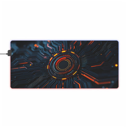 Gaming Mouse Pad with Abstract Cyber Design