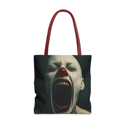 Terrifying Clown Tote Bag - Perfect for Halloween, Spooky Parties, Horror Fans, Trick-or-Treating, Unique Gift