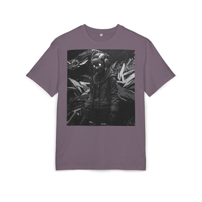Urban Streetwear Oversize Tee - Futuristic Graphic Design
