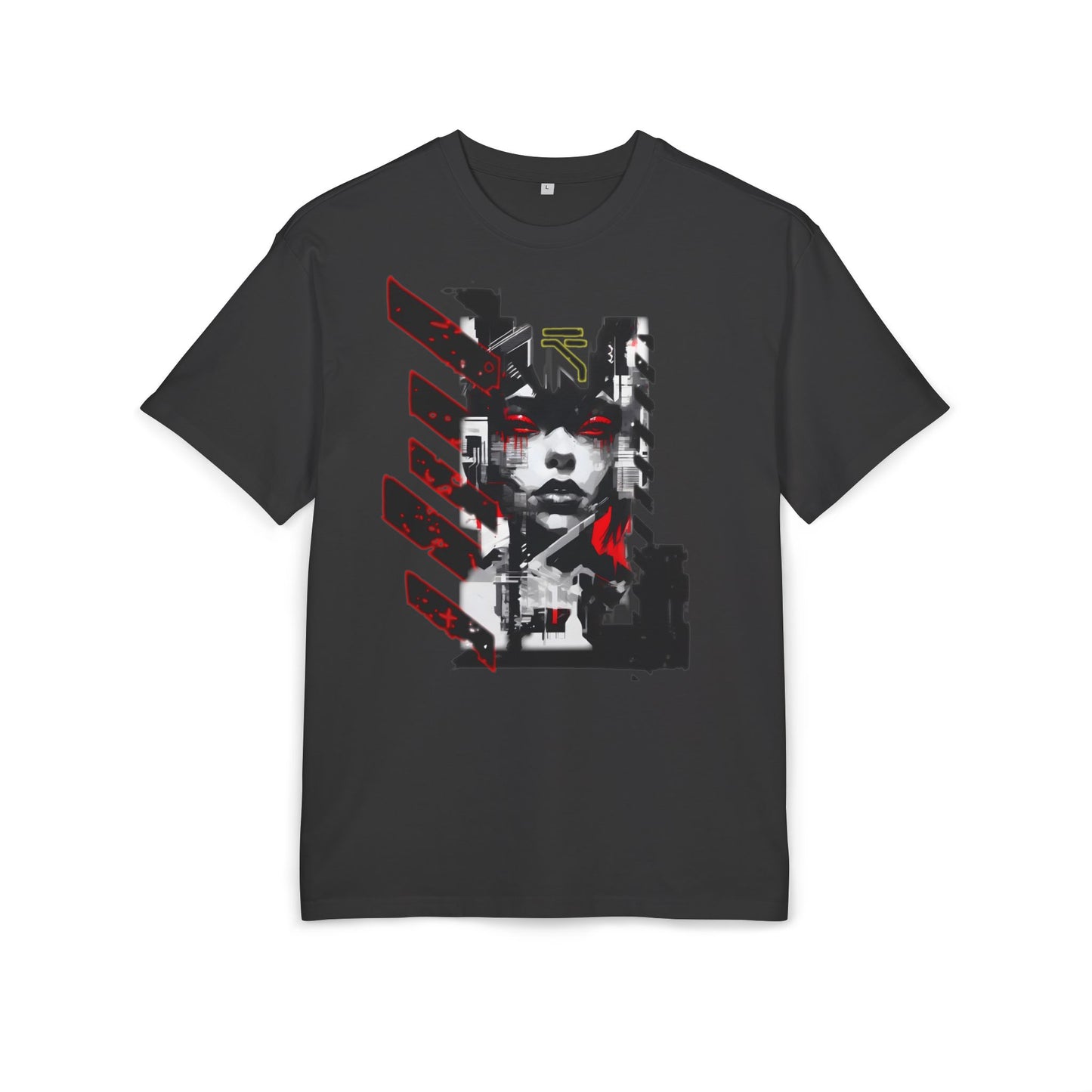Unisex Heavy Oversize Tee with Urban Art Design - Streetwear Style Tee