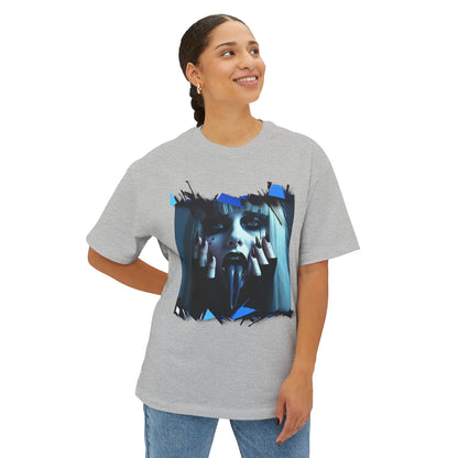 Edgy Oversized Tee - Unisex Graphic Shirt, Streetwear Fashion, Unique Gift for Him/Her, Casual or Trendy Look, Art Enthusiast Apparel