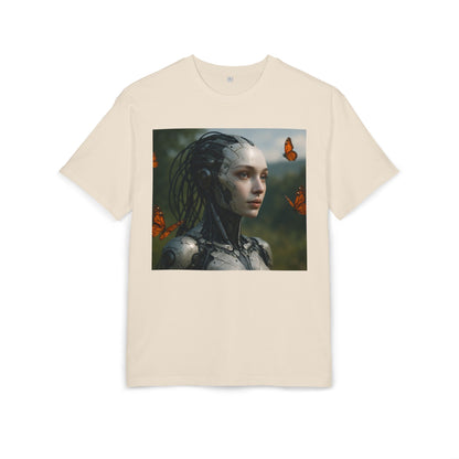 Futuristic Robot Graphic Tee, Oversize T-Shirt, Unisex Relaxed Fit Shirt, Casual Wear, Gift for Tech Lovers