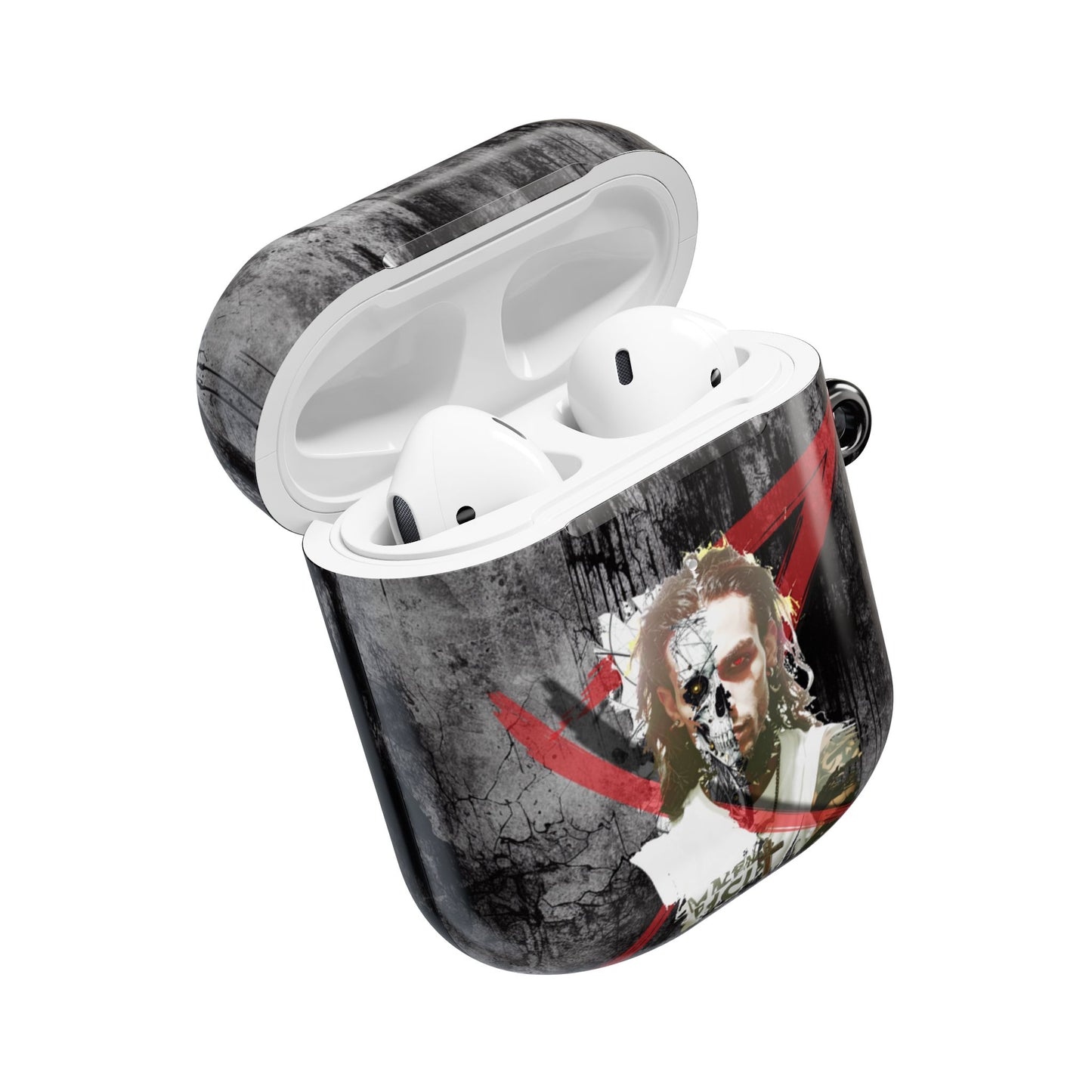 Gothic AirPod Case - Edgy Accessories for Music Lovers, Unique Gift for Teens, Stylish Tech Protection, Punk Aesthetic, Dark Art Case