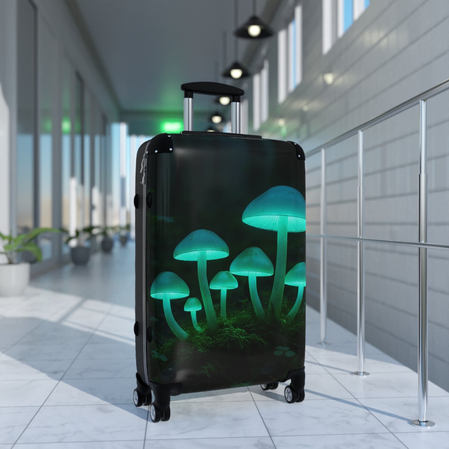 Mushroom Suitcase, Unique Travel Luggage, Stylish Carry-On for Nature Lovers, Perfect for Adventures, Gifts for Travelers