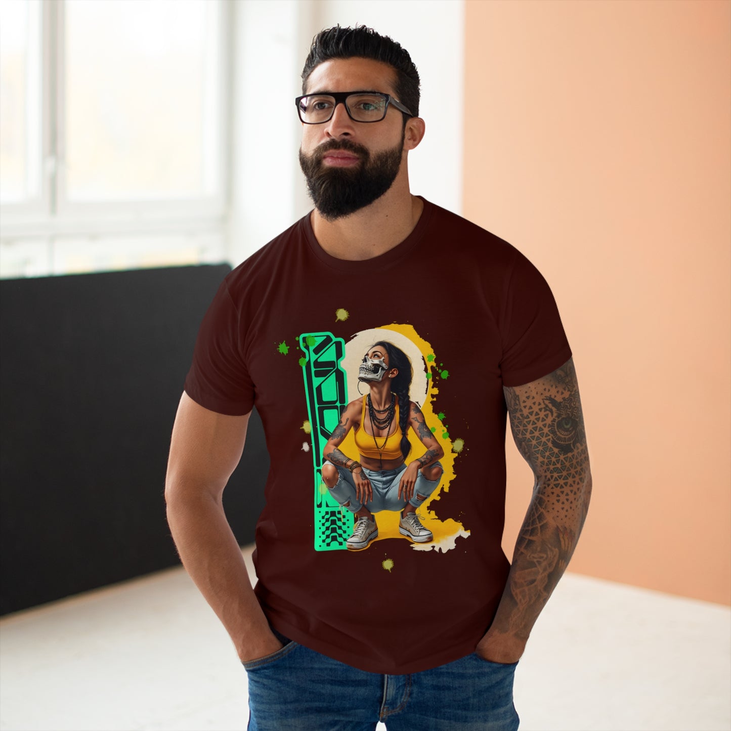 Vibrant Graphic Unisex T-Shirt, Casual Wear, Street Style, Gift for Him, Graphic Tee, Music Festival Shirt