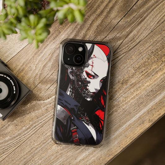 Magnetic Impact Phone Case, Anime Art Phone Cover, Goth Accessories for Her, Gift for Tech Lovers, Unique Phone Protection