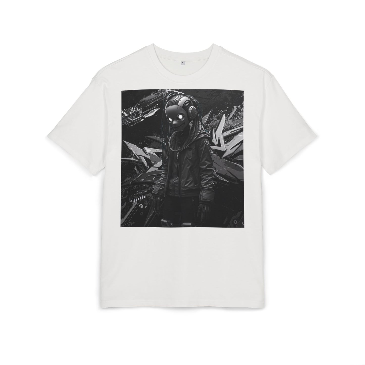 Urban Streetwear Oversize Tee - Futuristic Graphic Design