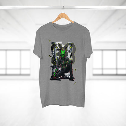 Cyberpunk Graphic Tee, Futuristic T-Shirt, Unisex Casual Wear, Unique Gift for Gamers, Trendy Streetwear, Sci-Fi Clothing