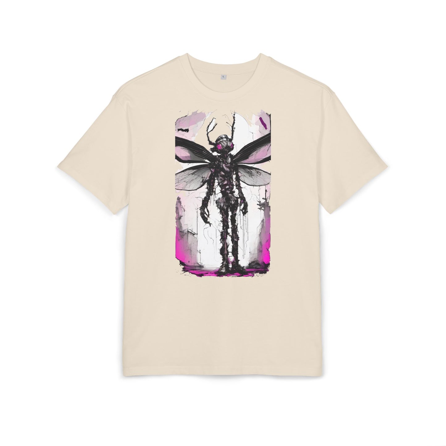 Edgy Artistic Oversize Tee, Graphic Tee, Unisex Shirt, Casual Wear, Statement Piece, Gift for Art Lovers