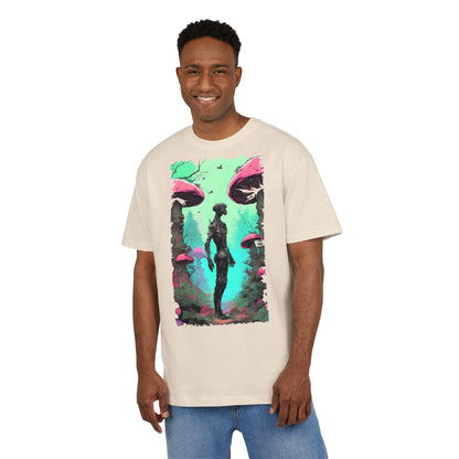 Psychedelic Mushroom Tee, Unisex Oversize Shirt, Trendy Graphic T-shirt, Casual Wear, Festival Attire, Unique Gifts