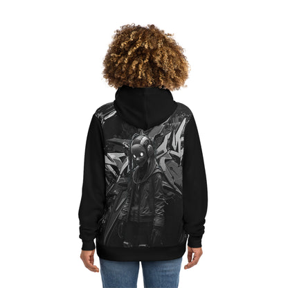 Urban Graphic Hoodie with Skull & Street Art Design