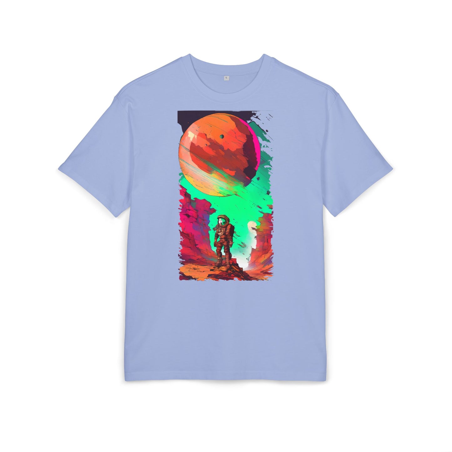 Cosmic Adventure Unisex Heavy Oversize Tee - Perfect for Space Lovers, Casual Style, Gift for Her, Him, Unique Graphic Tee, Sci-Fi Fashion