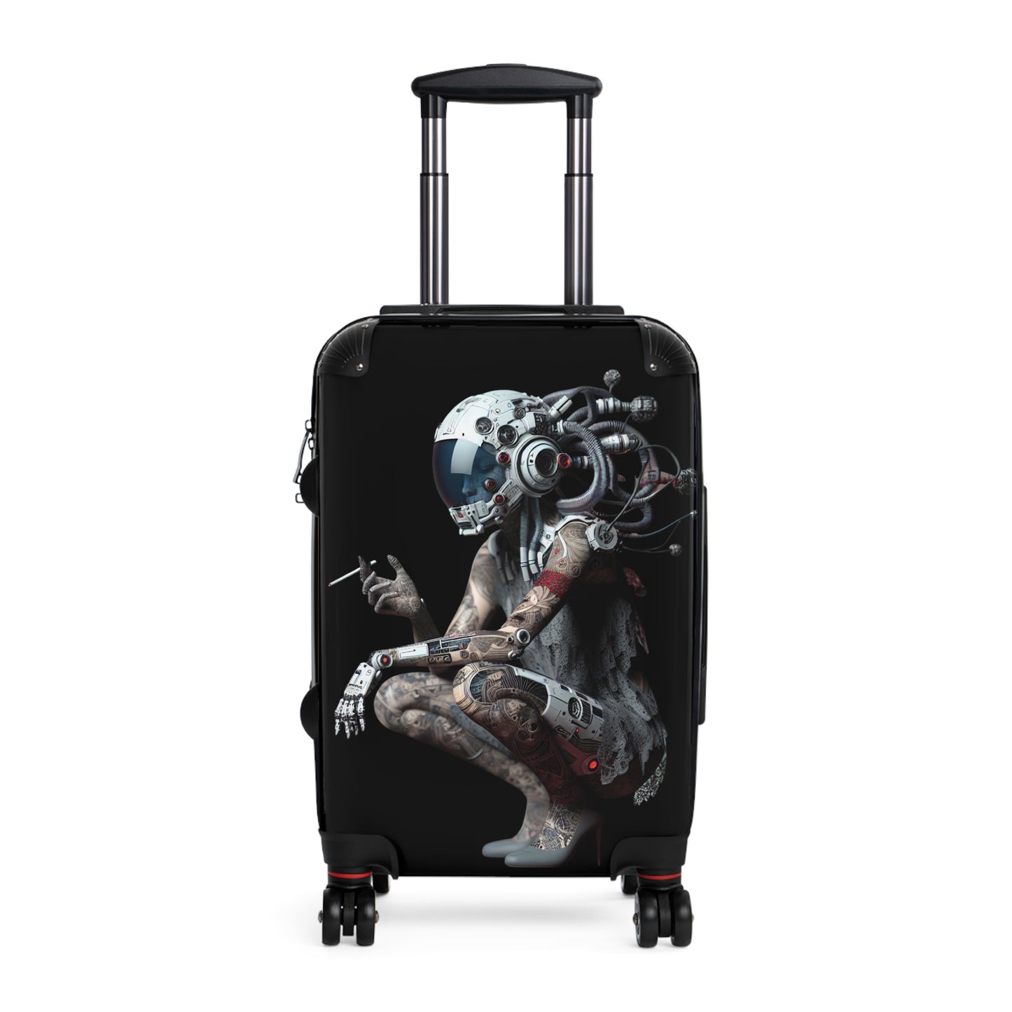 Stylish Travel Suitcase with Futuristic Design - Perfect for Adventurers