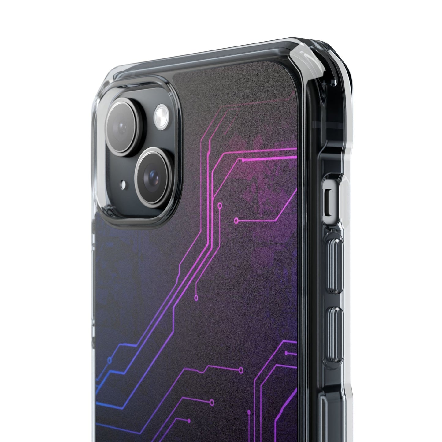 Magnetic Clear Phone Case - Tech-Inspired Design for Gamers, Stylish Protection, Gift for Tech Lovers, Phone Accessories, Customizable Case