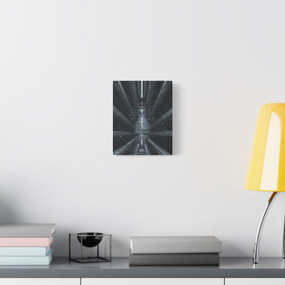 Futuristic Stretched Canvas Art, Modern Wall Decor, Sci-Fi Artwork, Perfect for Home or Office, Unique Gift Idea, Abstract Design