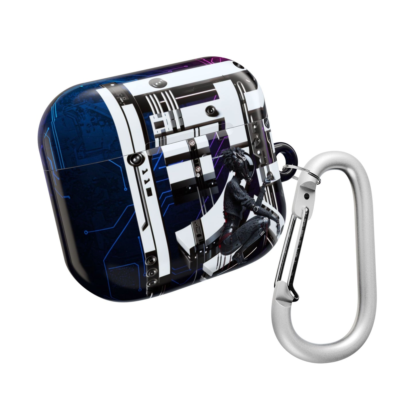 Futuristic AirPod Cases, Tech Accessory, Wireless Earbud Holder, Gift for Tech Lovers, Stylish Protector, Unique Design